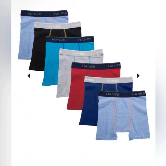 Hanes boys tagless boxer briefs sz M(8-10)#001 - Picture 3 of 4